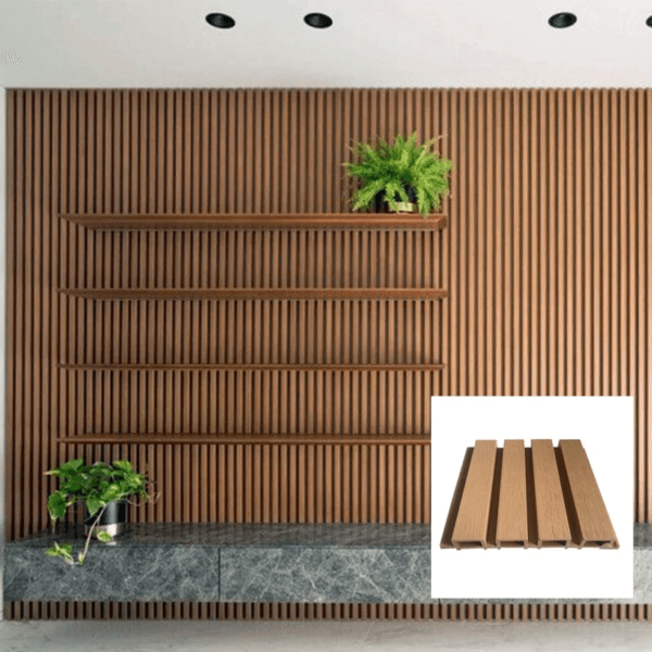 Tabla WPC Exterior Marron Arena Ranurada - Imagen 16