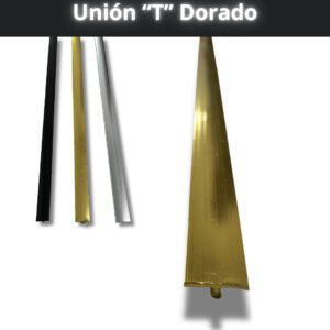 Unión "T" Dorado